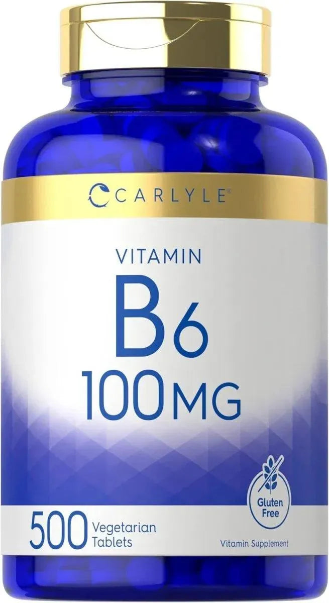 CARLYLE - Carlyle Vitamin B6 100Mg. 500 Tabletas - The Red Vitamin MX - Suplementos Alimenticios - {{ shop.shopifyCountryName }}