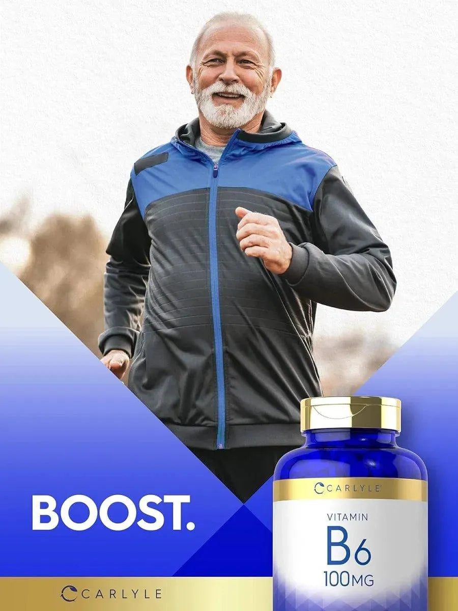 CARLYLE - Carlyle Vitamin B6 100Mg. 500 Tabletas - The Red Vitamin MX - Suplementos Alimenticios - {{ shop.shopifyCountryName }}