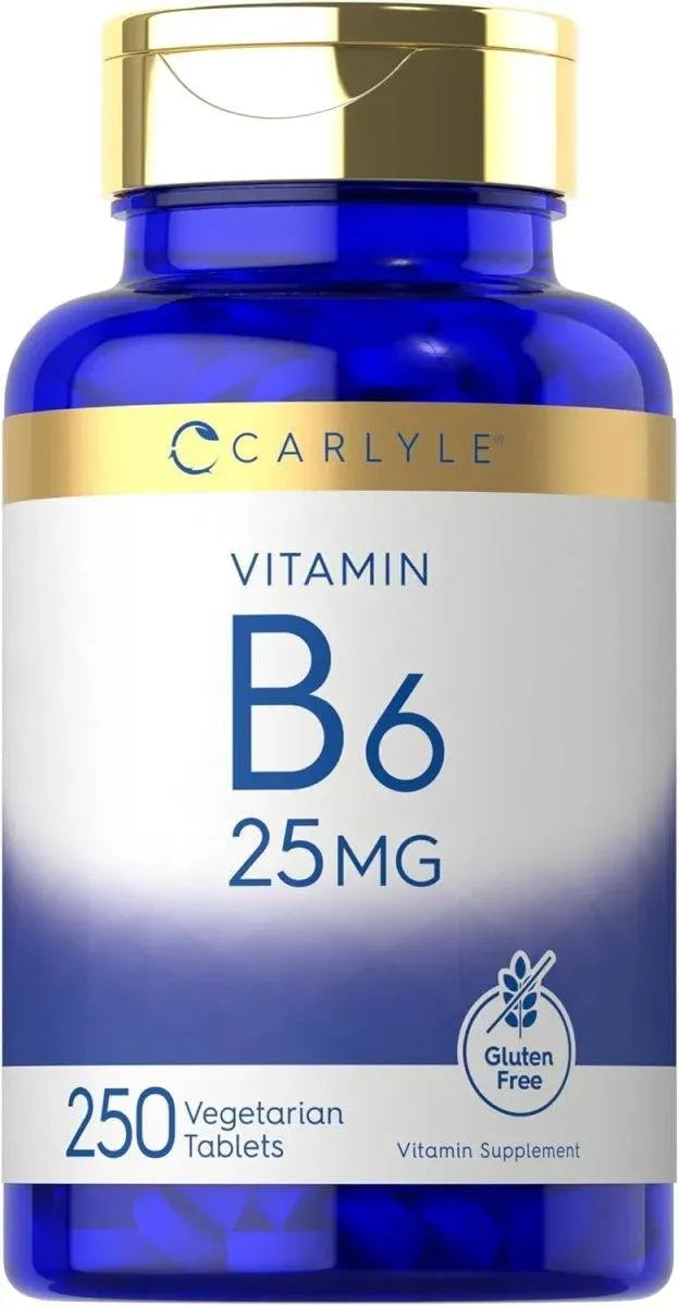CARLYLE - Carlyle Vitamin B6 25Mg. 250 Tabletas - The Red Vitamin MX - Suplementos Alimenticios - {{ shop.shopifyCountryName }}