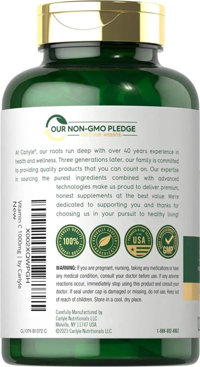 CARLYLE - Carlyle Vitamin C 1000Mg. Timed Release 120 Tabletas - The Red Vitamin MX - Suplementos Alimenticios - {{ shop.shopifyCountryName }}