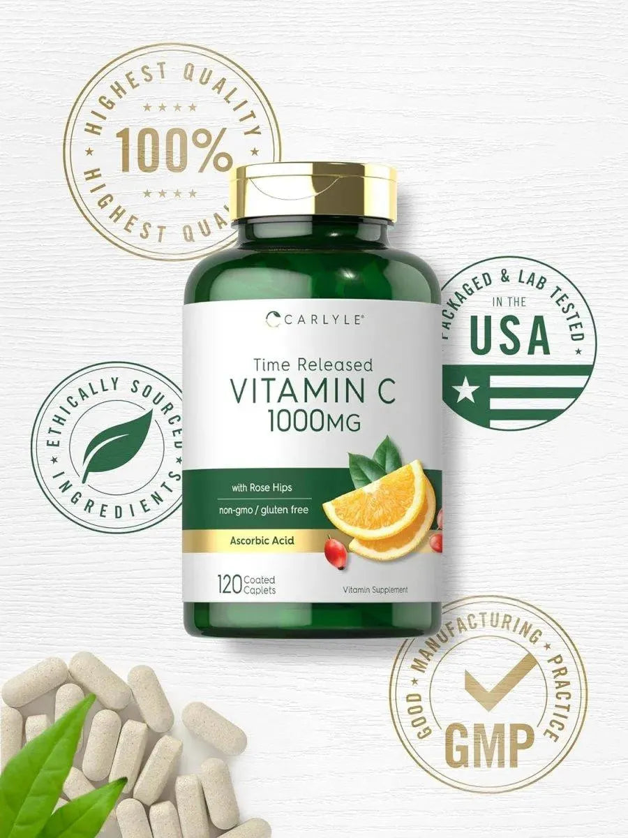 CARLYLE - Carlyle Vitamin C 1000Mg. Timed Release 120 Tabletas - The Red Vitamin MX - Suplementos Alimenticios - {{ shop.shopifyCountryName }}