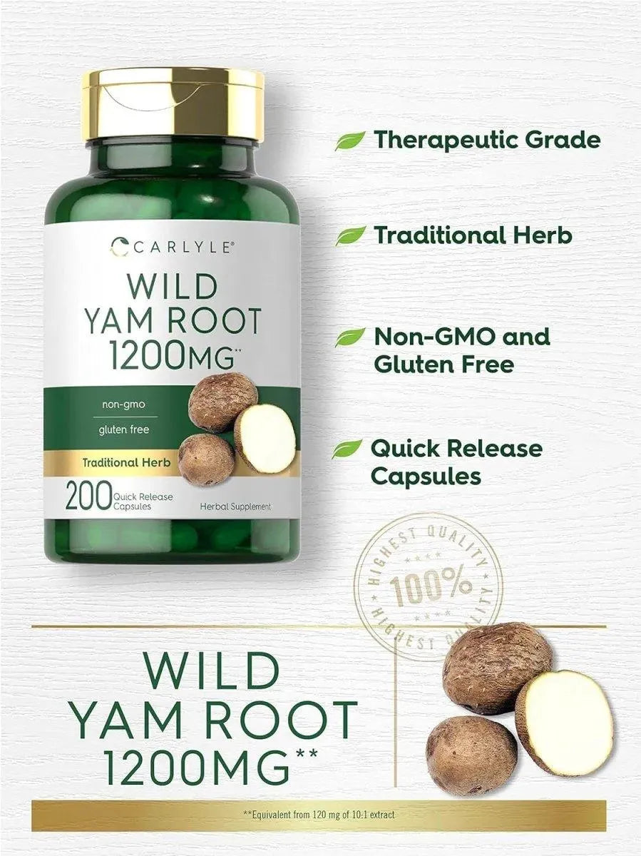 CARLYLE - Carlyle Wild Yam Root 200 Capsulas - The Red Vitamin MX - Suplementos Alimenticios - {{ shop.shopifyCountryName }}