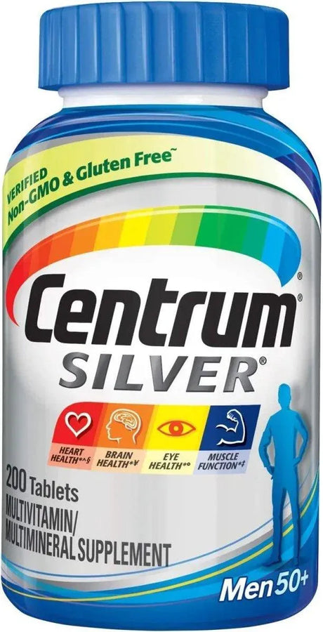 CENTRUM - Centrum Silver Men Multivitamin Multimineral 200 Tabletas - The Red Vitamin MX - Suplementos Alimenticios - {{ shop.shopifyCountryName }}