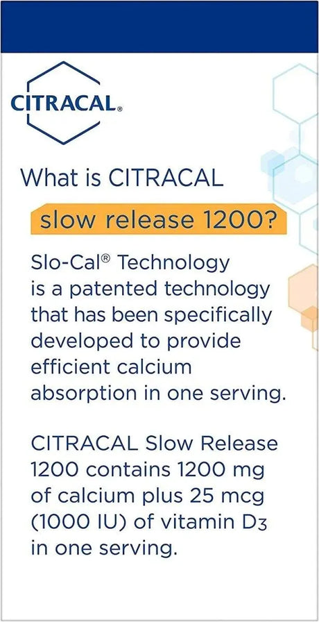 CITRACAL - Citracal Slow Release Calcium 1200Mg. 80 Tabletas - The Red Vitamin MX - Suplementos Alimenticios - {{ shop.shopifyCountryName }}