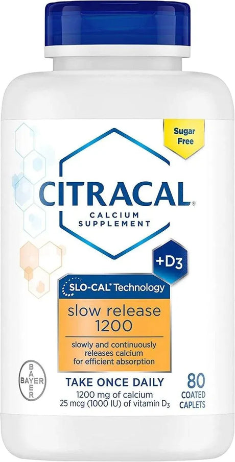 CITRACAL - Citracal Slow Release Calcium 1200Mg. 80 Tabletas - The Red Vitamin MX - Suplementos Alimenticios - {{ shop.shopifyCountryName }}