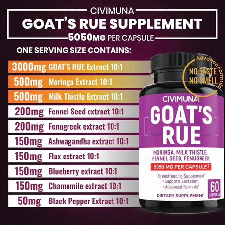 CIVIMUNA - CIVIMUNA Goat’s Rue 5050Mg. 60 Capsulas 2 Pack - The Red Vitamin MX - Suplementos Alimenticios - {{ shop.shopifyCountryName }}