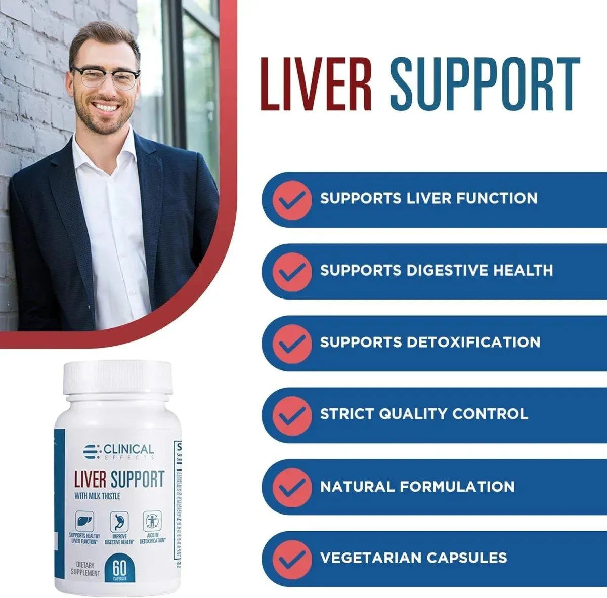 CLINICAL EFFECTS - Clinical Effects: Liver Support 60 Capsulas - The Red Vitamin MX - Suplementos Alimenticios - {{ shop.shopifyCountryName }}