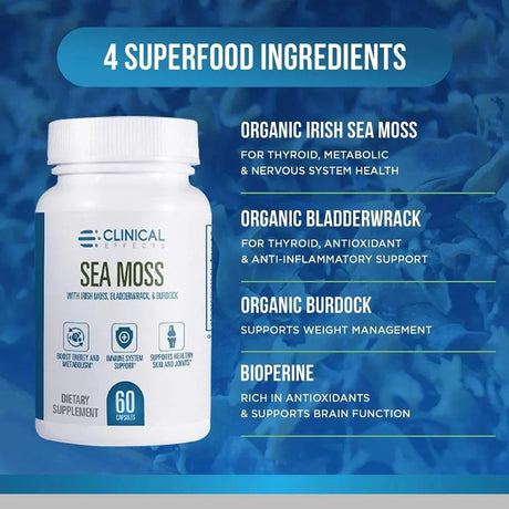 CLINICAL EFFECTS - Clinical Effects Sea Moss 60 Capsulas - The Red Vitamin MX - Suplementos Alimenticios - {{ shop.shopifyCountryName }}