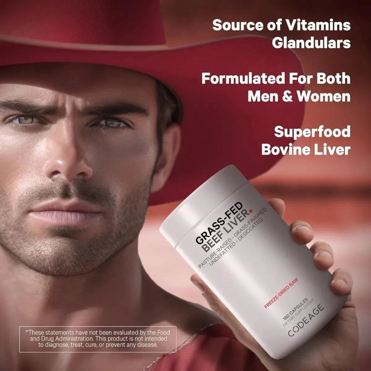 CODEAGE - Codeage Grass Fed Beef Liver 180 Capsulas - The Red Vitamin MX - Suplementos Alimenticios - {{ shop.shopifyCountryName }}