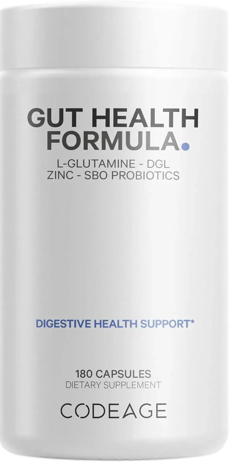 CODEAGE - Codeage Gut Health 180 Capsulas - The Red Vitamin MX - Suplementos Alimenticios - {{ shop.shopifyCountryName }}