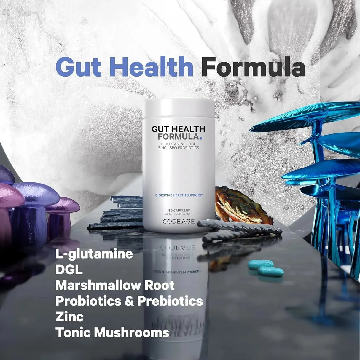 CODEAGE - Codeage Gut Health 180 Capsulas - The Red Vitamin MX - Suplementos Alimenticios - {{ shop.shopifyCountryName }}