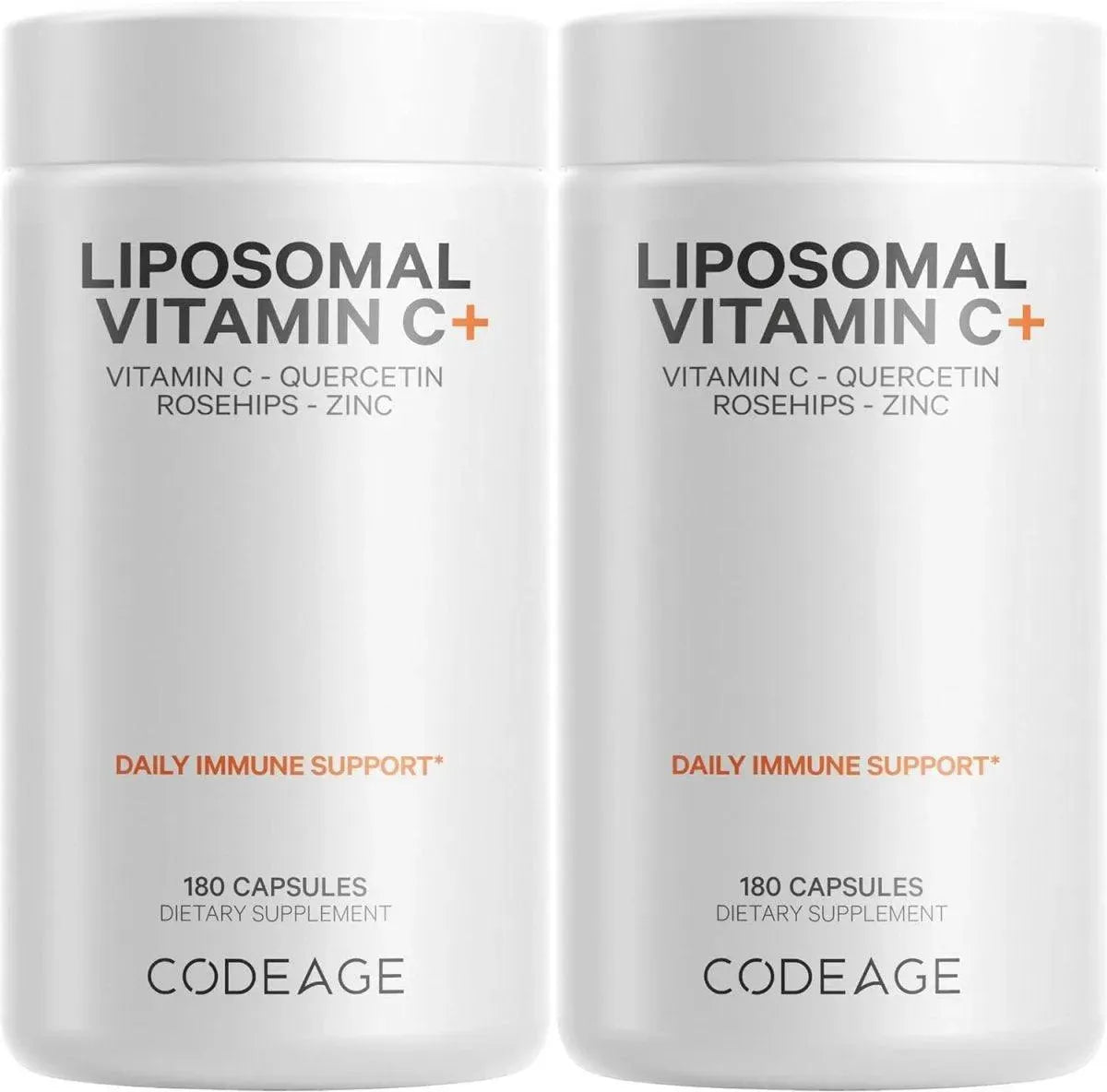 CODEAGE - Codeage Liposomal Vitamin C 1500Mg. with Zinc 180 Capsulas 2 Pack - The Red Vitamin MX - Suplementos Alimenticios - {{ shop.shopifyCountryName }}