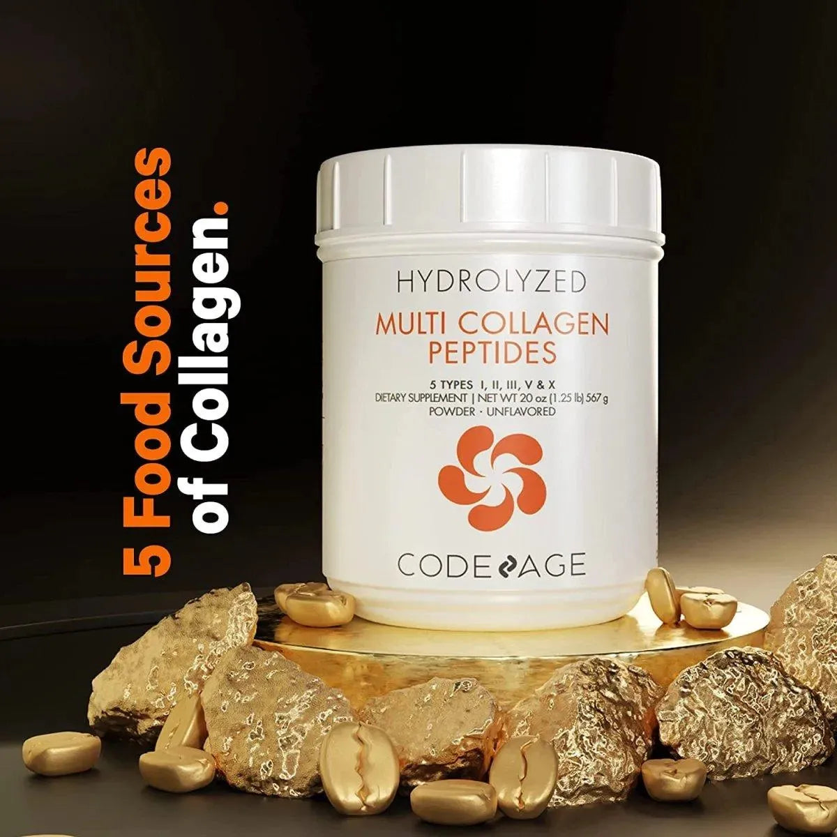 CODEAGE - Codeage Multi Collagen Peptides Powder 20Oz. - The Red Vitamin MX - Suplementos Alimenticios - {{ shop.shopifyCountryName }}