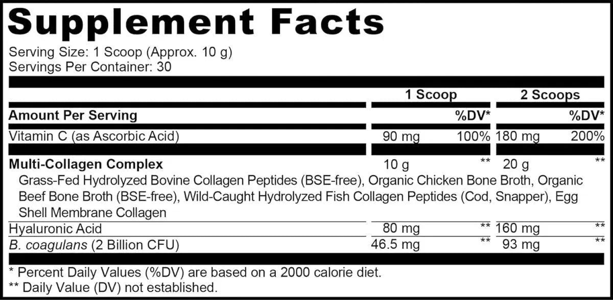 CODEAGE - Codeage Multi Collagen Peptides + Probiotics Black Edition 300Gr. - The Red Vitamin MX - Suplementos Alimenticios - {{ shop.shopifyCountryName }}