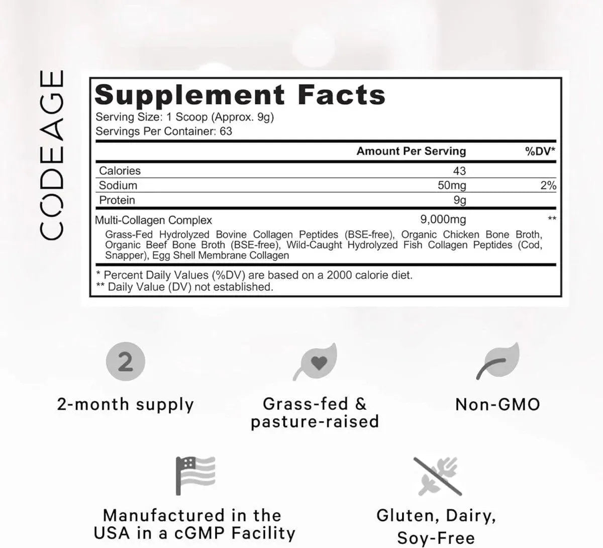 CODEAGE - Codeage Multi Collagen Protein Powder Peptides 567Gr. - The Red Vitamin MX - Suplementos Alimenticios - {{ shop.shopifyCountryName }}