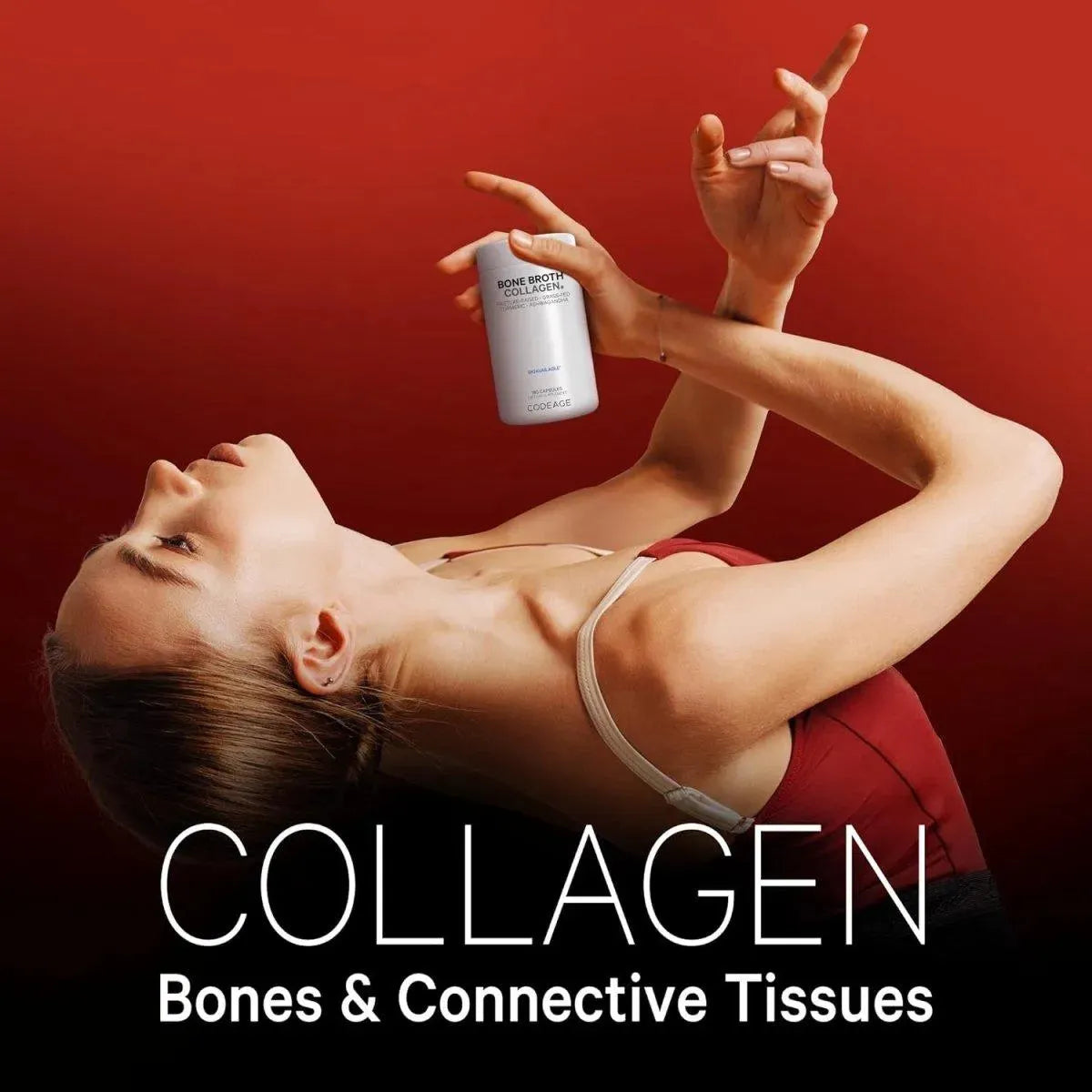 CODEAGE - Codeage Organic Bone Broth Collagen Peptides 180 Capsulas - The Red Vitamin MX - Suplementos Alimenticios - {{ shop.shopifyCountryName }}