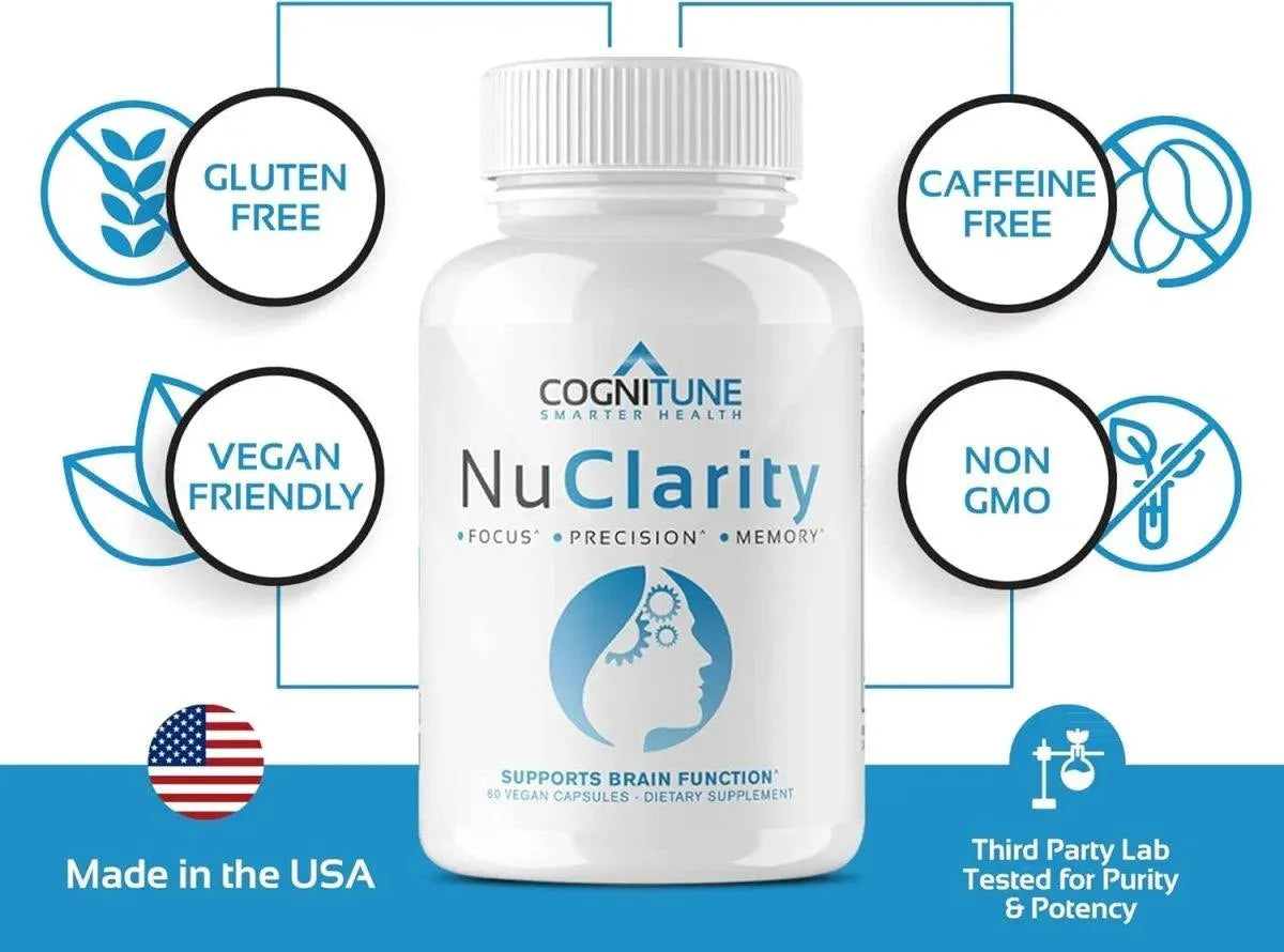 COGNITUNE - CogniTune NuClarity Premium Nootropic Brain Supplement 60 Capsulas - The Red Vitamin MX - Suplementos Alimenticios - {{ shop.shopifyCountryName }}