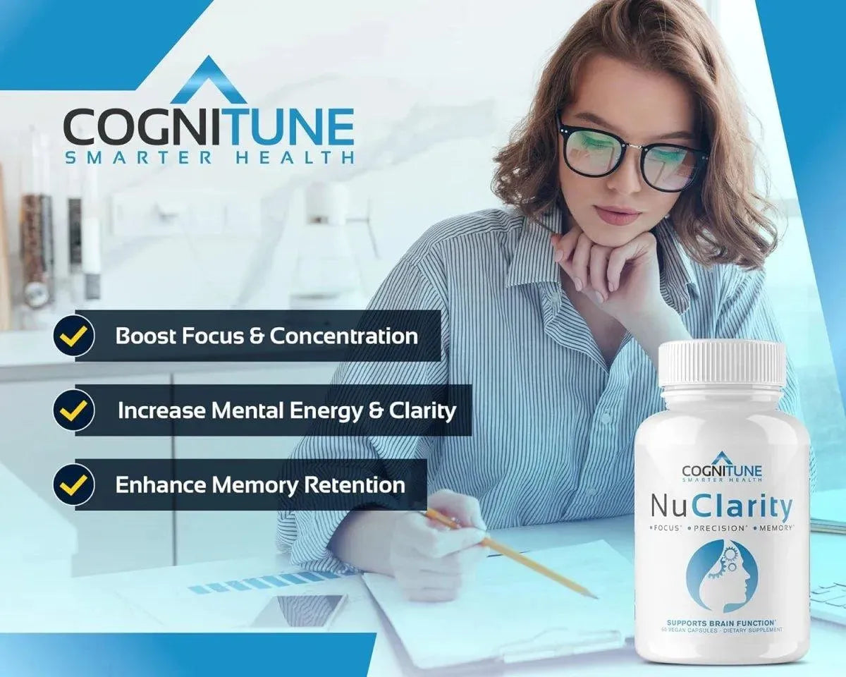 COGNITUNE - CogniTune NuClarity Premium Nootropic Brain Supplement 60 Capsulas - The Red Vitamin MX - Suplementos Alimenticios - {{ shop.shopifyCountryName }}