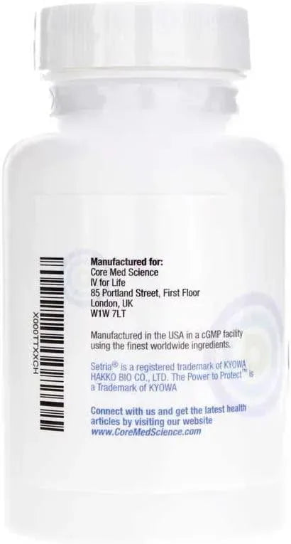 CORE MED SCIENCE - Core Med Science Liposomal Glutathione 500Mg. 60 Capsulas Blandas - The Red Vitamin MX - Suplementos Alimenticios - {{ shop.shopifyCountryName }}