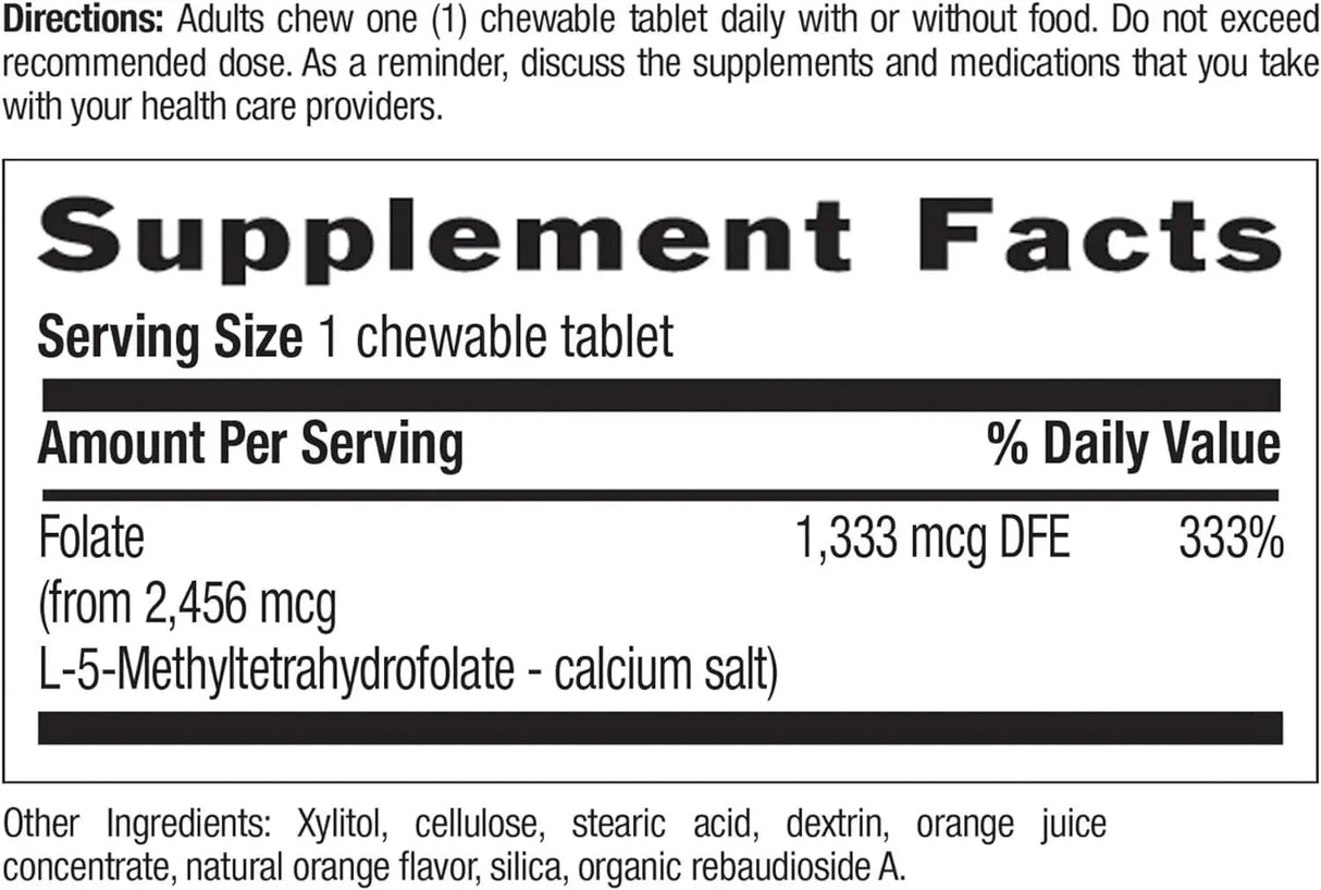 COUNTRY LIFE - Country Life Chewable Methylfolate 1,333mcg 60 Tabletas Masticables - The Red Vitamin MX - Suplementos Alimenticios - {{ shop.shopifyCountryName }}
