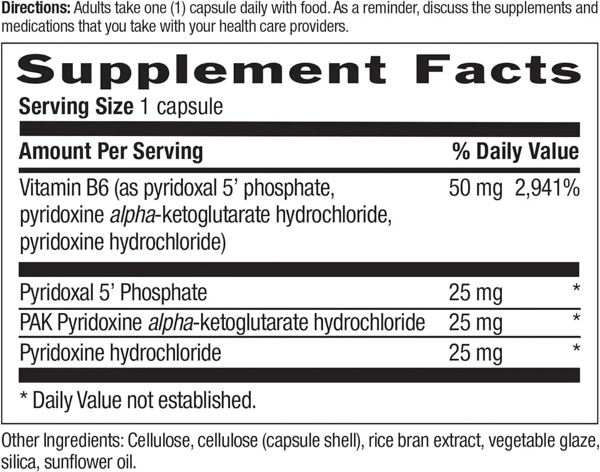 COUNTRY LIFE - Country Life Coenzyme Active B-6 50Mg. 30 Capsulas - The Red Vitamin MX - Suplementos Alimenticios - {{ shop.shopifyCountryName }}
