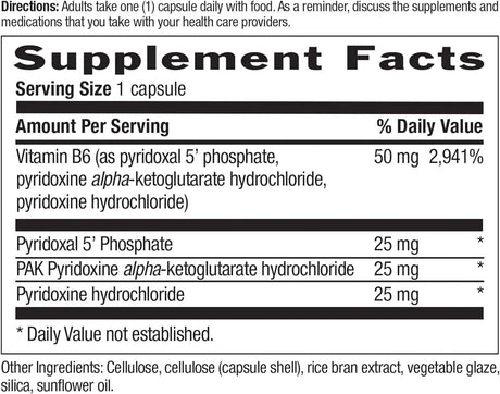 COUNTRY LIFE - Country Life Coenzyme Active B-6 50Mg. 30 Capsulas - The Red Vitamin MX - Suplementos Alimenticios - {{ shop.shopifyCountryName }}