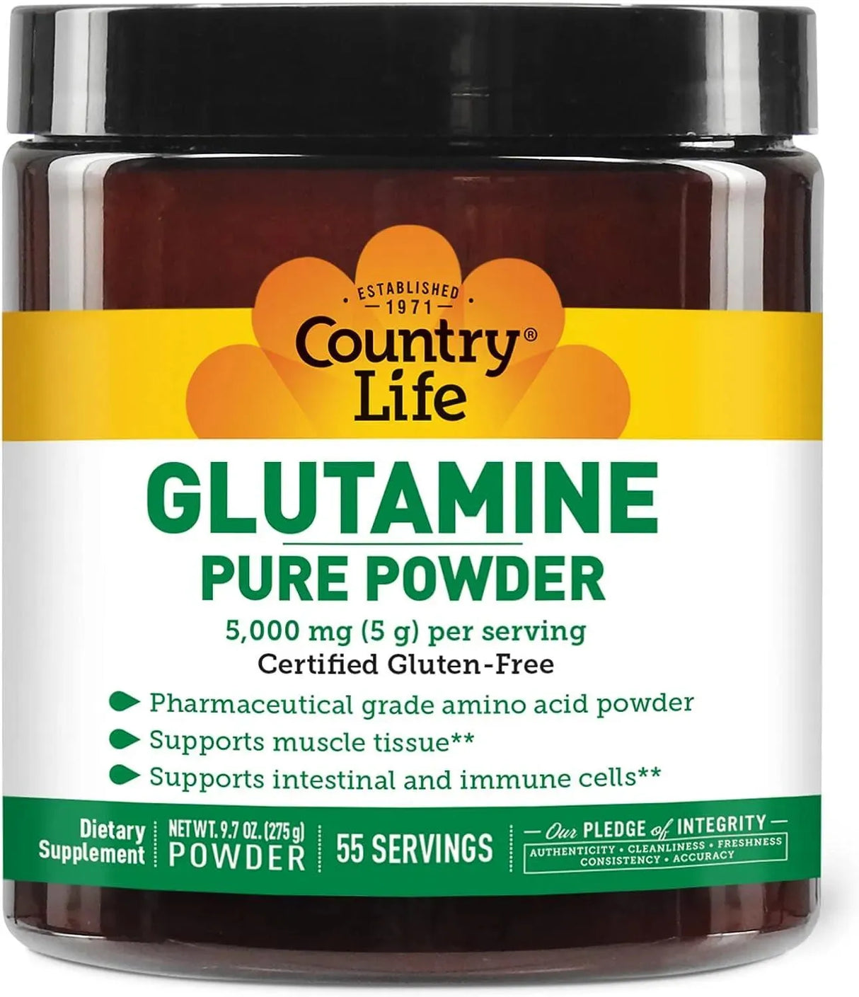 COUNTRY LIFE - Country Life Glutamine Pure Powder 5000Mg. 55 Servicios 275Gr. - The Red Vitamin MX - Suplementos Alimenticios - {{ shop.shopifyCountryName }}
