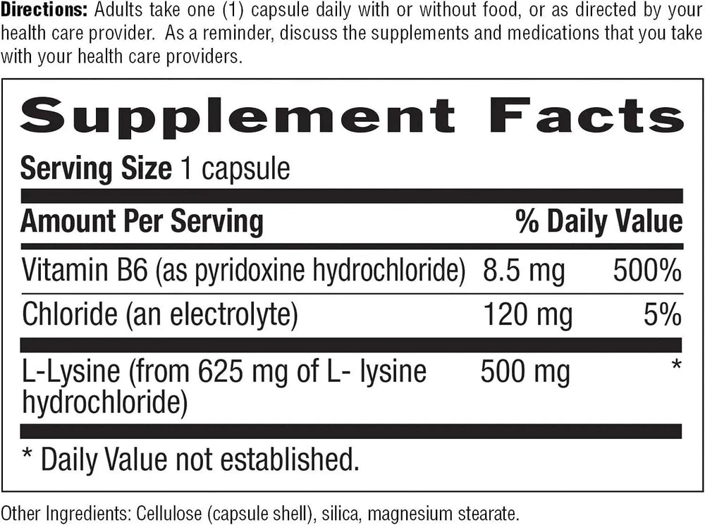COUNTRY LIFE - Country Life L-Lysine 500Mg. 250 Capsulas - The Red Vitamin MX - Suplementos Alimenticios - {{ shop.shopifyCountryName }}