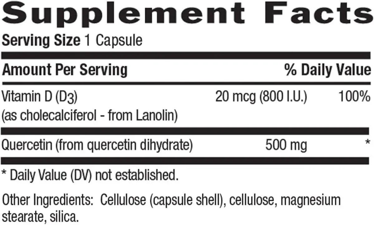 COUNTRY LIFE - Country Life Quercetin + Vitamin D3 500Mg. 90 Capsulas - The Red Vitamin MX - Suplementos Alimenticios - {{ shop.shopifyCountryName }}
