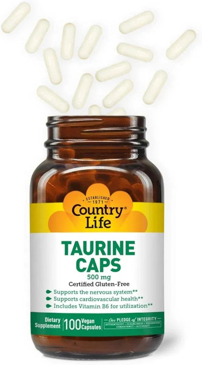COUNTRY LIFE - Country Life Taurine 500Mg. 100 Capsulas - The Red Vitamin MX - Suplementos Alimenticios - {{ shop.shopifyCountryName }}