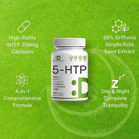 DEAL SUPPLEMENT - Deal Supplement 5-HTP 200Mg. 180 Capsulas - The Red Vitamin MX - Suplementos Alimenticios - {{ shop.shopifyCountryName }}