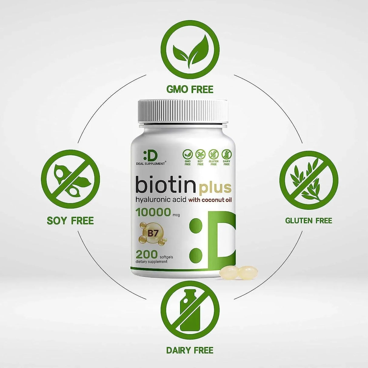 DEAL SUPPLEMENT - Deal Supplement Biotin 10000 mcg 200 Capsulas - The Red Vitamin MX - Suplementos Alimenticios - {{ shop.shopifyCountryName }}