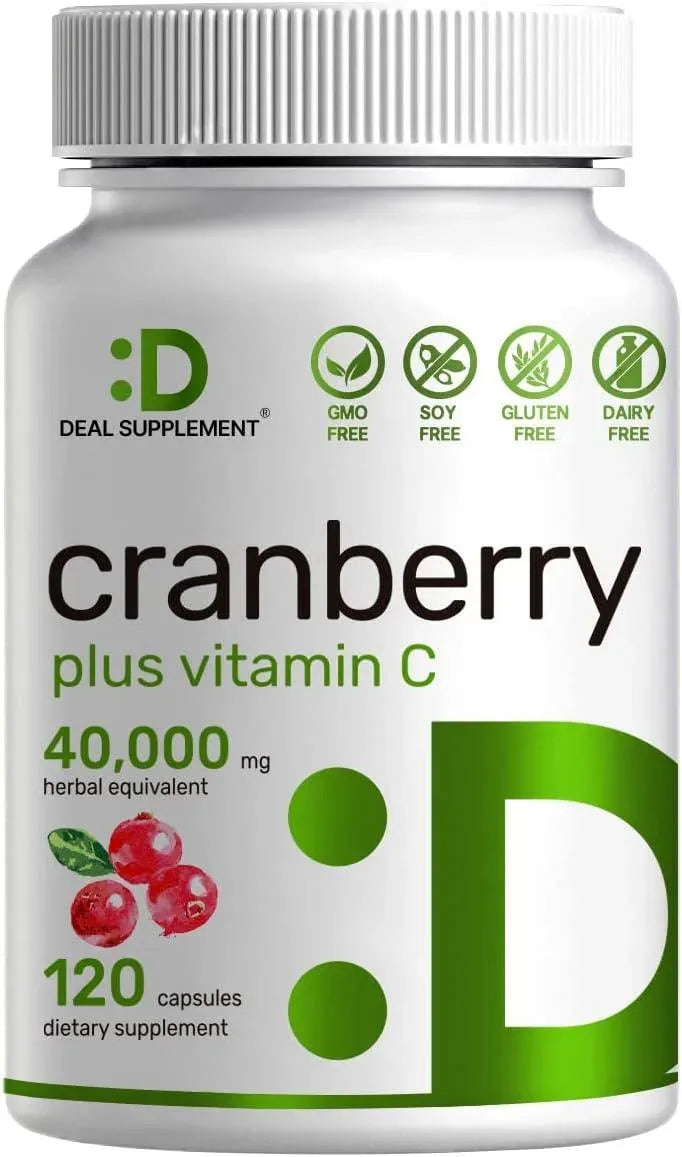 DEAL SUPPLEMENT - Deal Supplement Cranberry 40,000Mg. with Vitamin C 120 Capsulas - The Red Vitamin MX - Suplementos Alimenticios - {{ shop.shopifyCountryName }}