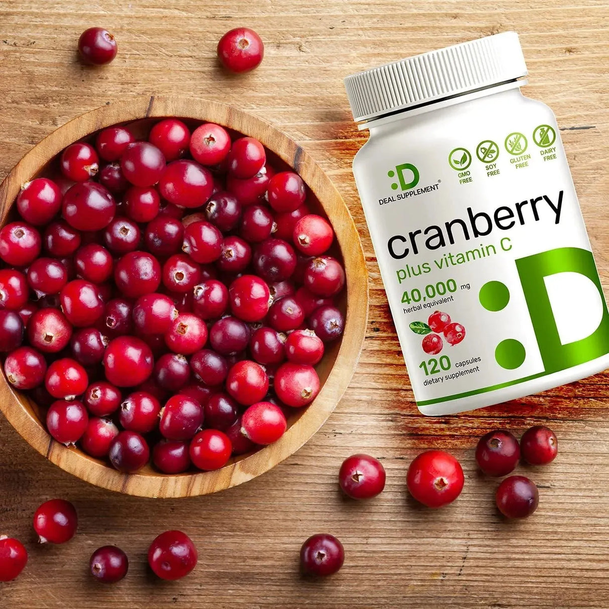 DEAL SUPPLEMENT - Deal Supplement Cranberry 40,000Mg. with Vitamin C 120 Capsulas - The Red Vitamin MX - Suplementos Alimenticios - {{ shop.shopifyCountryName }}