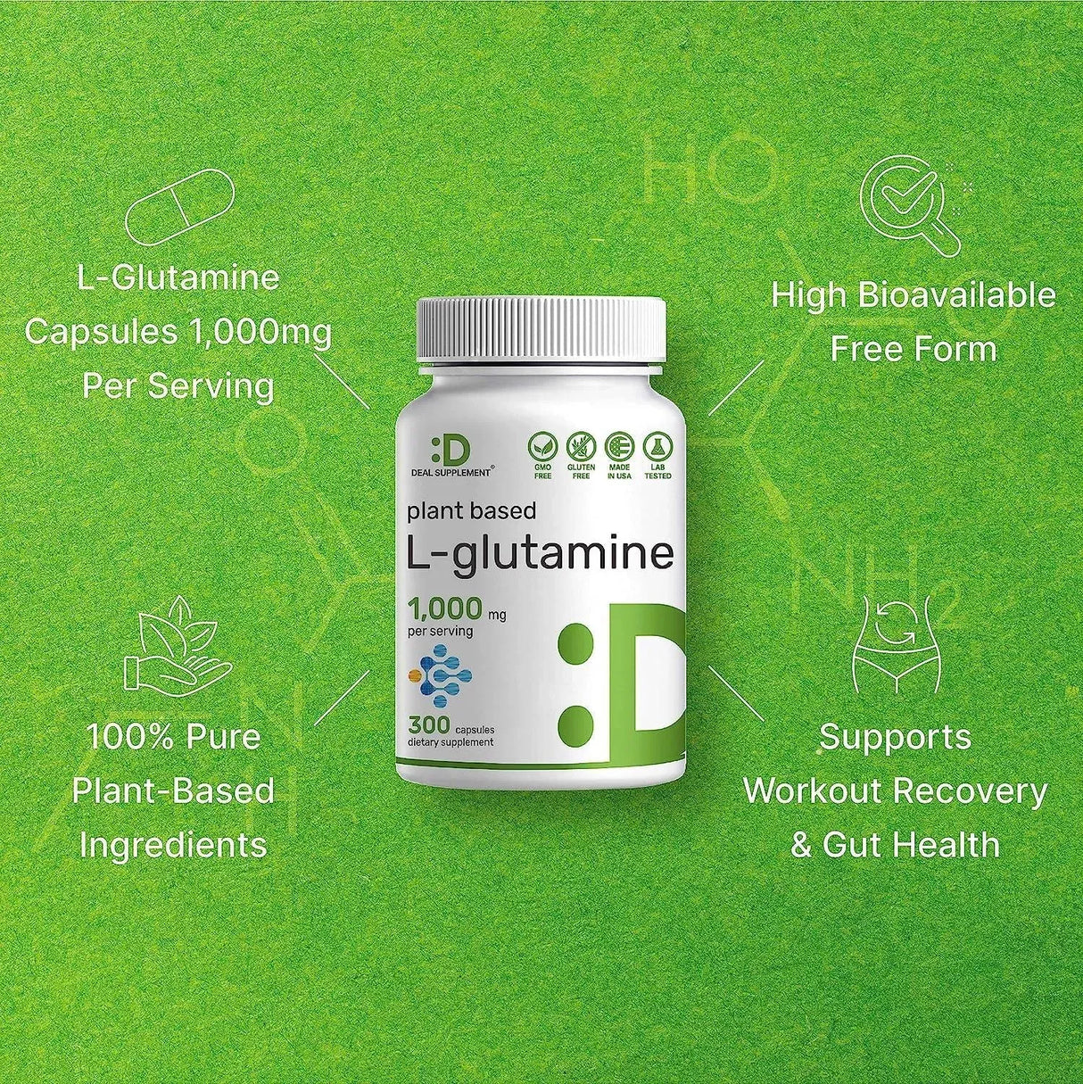 DEAL SUPPLEMENT - DEAL SUPPLEMENT L-Glutamine 1000Mg. 300 Capsulas - The Red Vitamin MX - Suplementos Alimenticios - {{ shop.shopifyCountryName }}