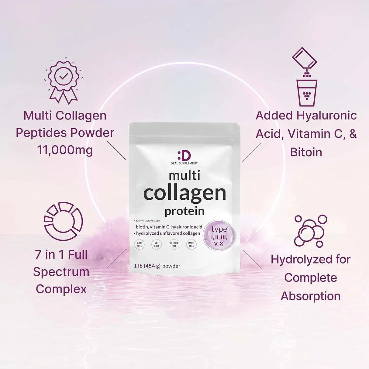 DEAL SUPPLEMENT - Deal Supplement Multi-Collagen Protein Powder 454Gr. - The Red Vitamin MX - Suplementos Alimenticios - {{ shop.shopifyCountryName }}