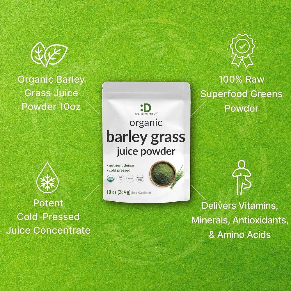 DEAL SUPPLEMENT - Deal Supplement Organic Barley Grass Juice Powder 284Gr. - The Red Vitamin MX - Suplementos Alimenticios - {{ shop.shopifyCountryName }}