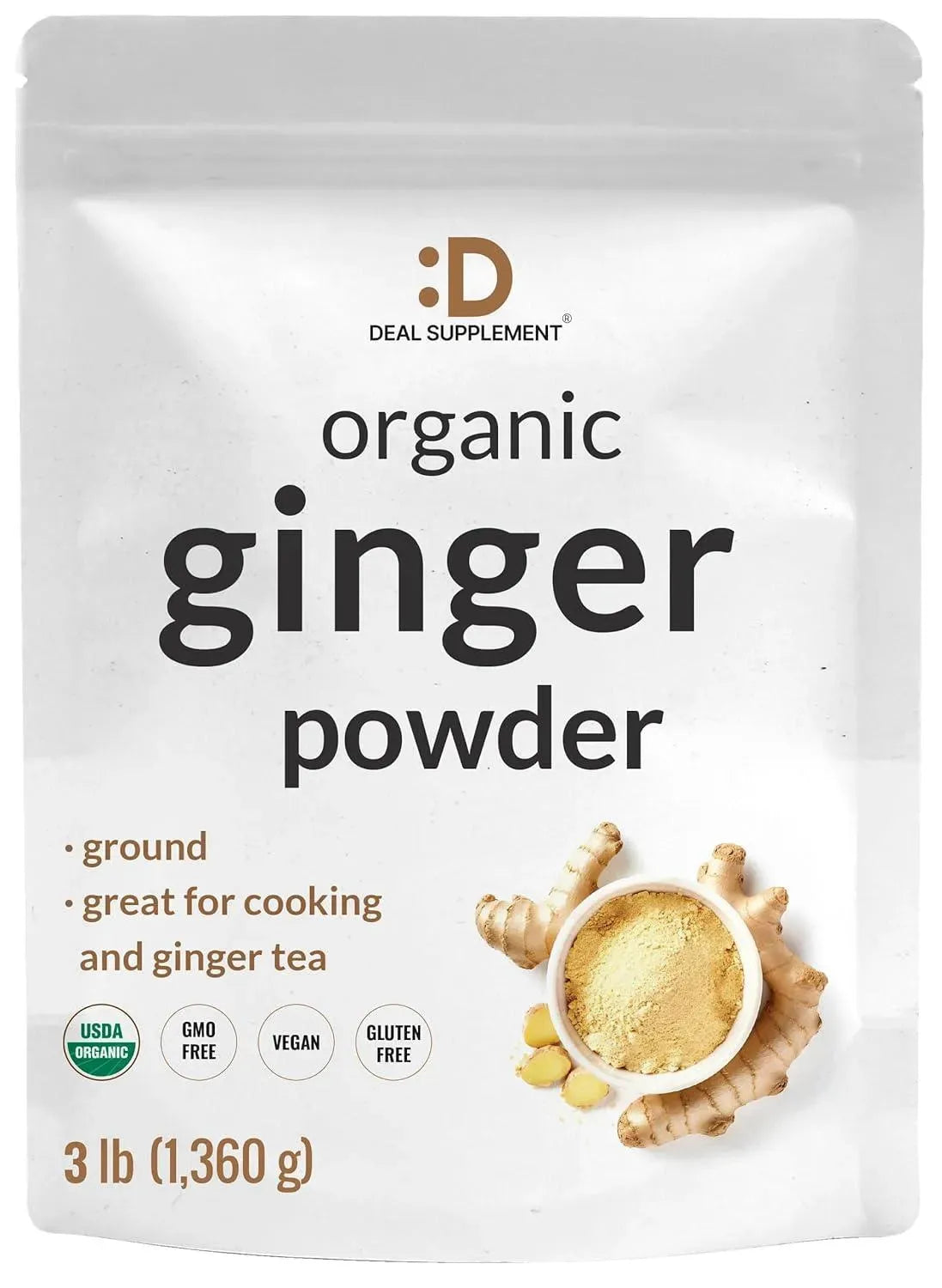 DEAL SUPPLEMENT - Deal Supplement Organic Fresh Ginger Powder 1,360Gr. - The Red Vitamin MX - Suplementos Alimenticios - {{ shop.shopifyCountryName }}