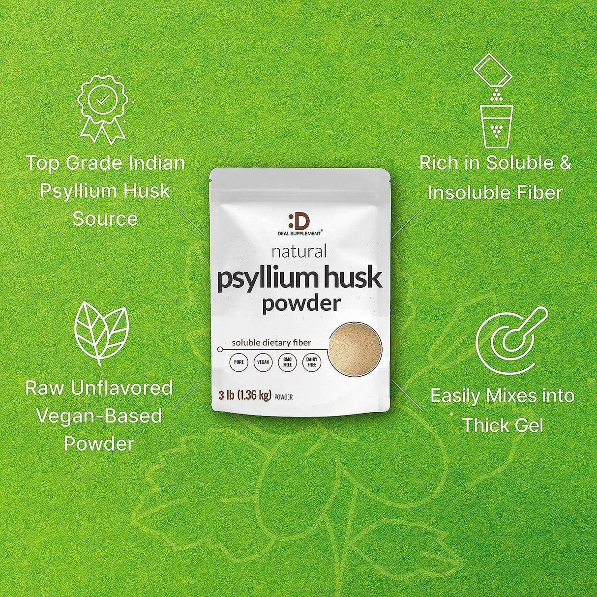 DEAL SUPPLEMENT - Deal Supplement Psyllium Husk Powder 1.36Kg. - The Red Vitamin MX - Suplementos Alimenticios - {{ shop.shopifyCountryName }}