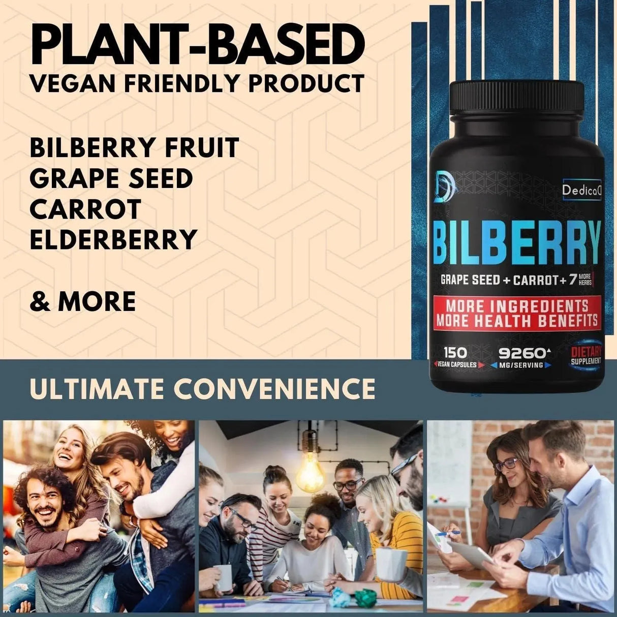 DEDICAD - DEDICAD 20:1 Bilberry Extract 10in1 150 Capsulas - The Red Vitamin MX - Suplementos Alimenticios - {{ shop.shopifyCountryName }}