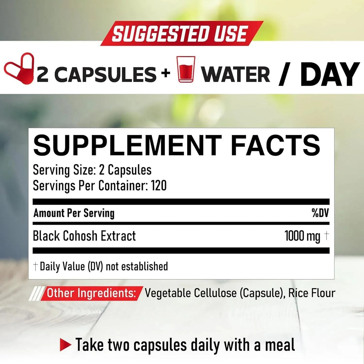 DEDICAD - Dedicad Black Cohosh 1000Mg. 240 Capsulas - The Red Vitamin MX - Suplementos Alimenticios - {{ shop.shopifyCountryName }}