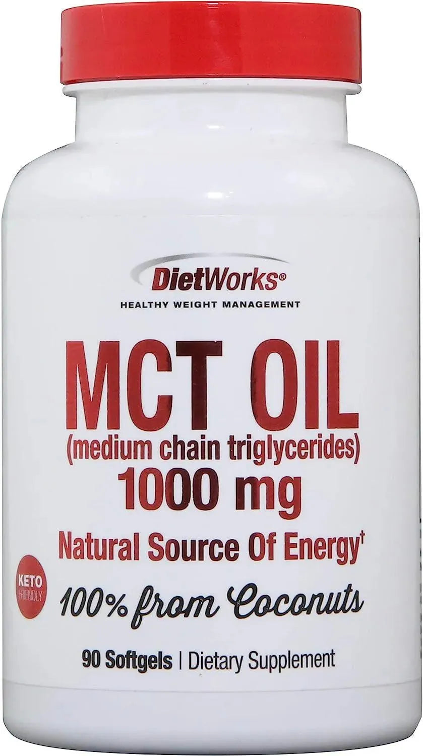 DIETWORKS - DietWorks MCT Oil Softgels 90 Capsulas Blandas - The Red Vitamin MX - Suplementos Alimenticios - {{ shop.shopifyCountryName }}