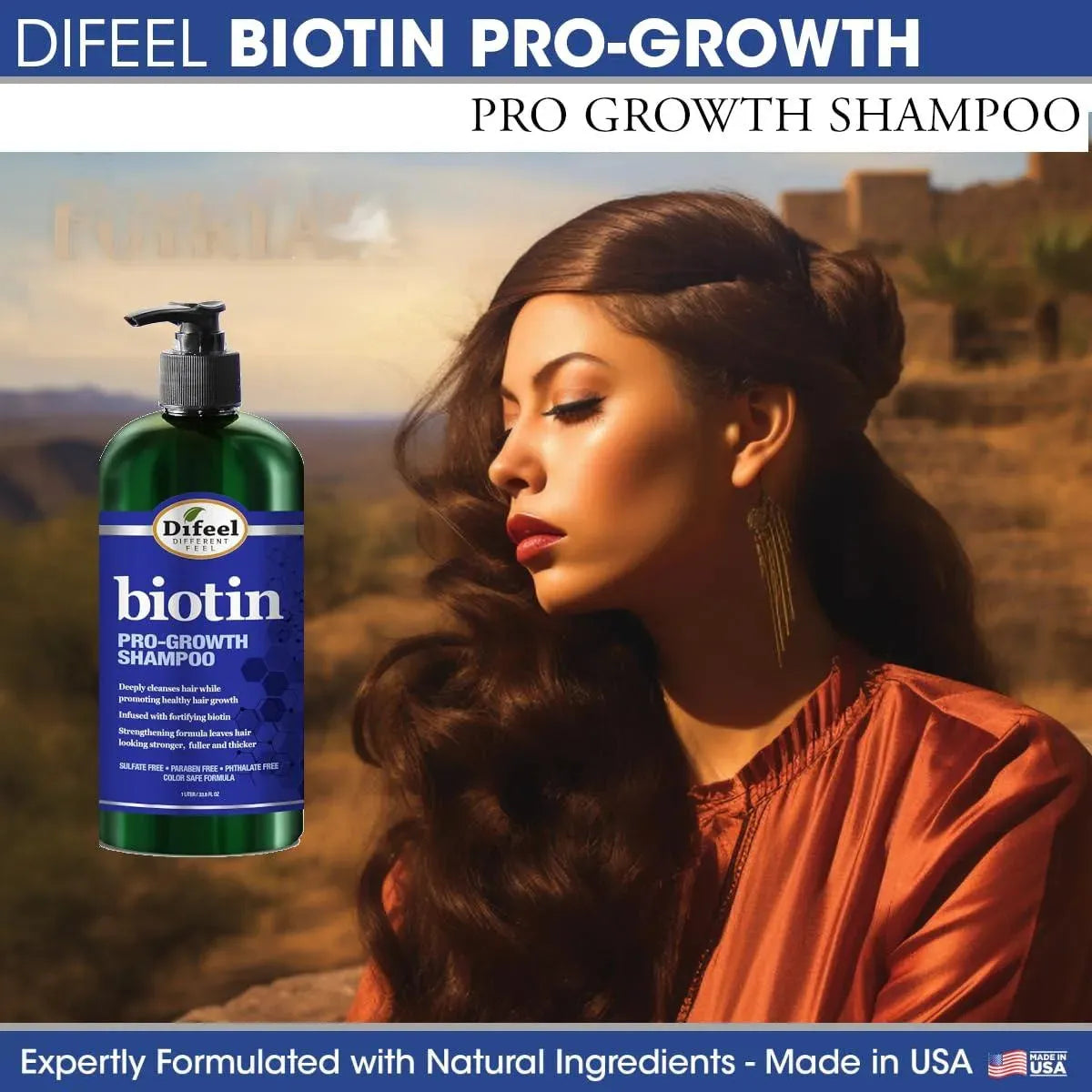 DIFEEL - Difeel Pro-Growth Biotin Shampoo 354.9 Gr. - The Red Vitamin MX - Shampoo Para Cabello - {{ shop.shopifyCountryName }}