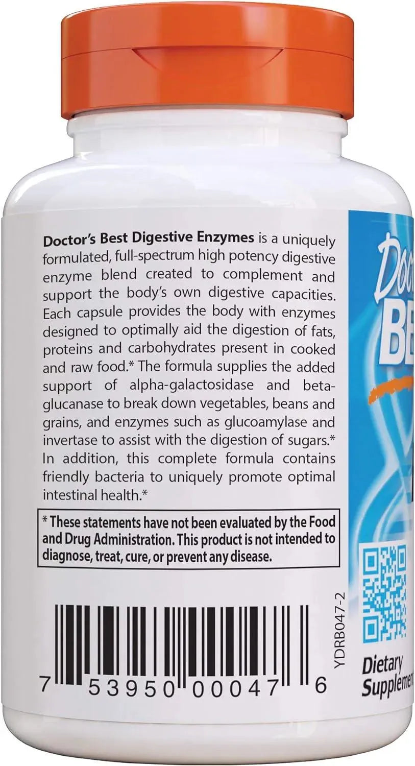 DOCTOR'S BEST - Doctor's Best Digestive Enzymes 90 Capsulas - The Red Vitamin MX - Suplementos Alimenticios - {{ shop.shopifyCountryName }}