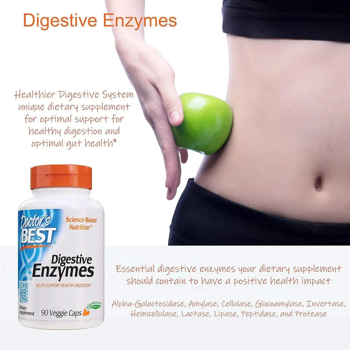 DOCTOR'S BEST - Doctor's Best Digestive Enzymes 90 Capsulas - The Red Vitamin MX - Suplementos Alimenticios - {{ shop.shopifyCountryName }}
