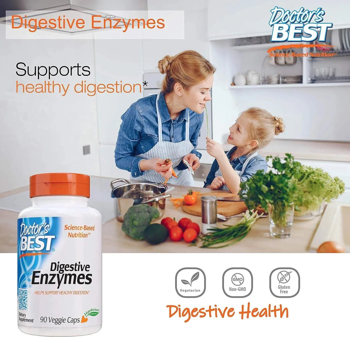 DOCTOR'S BEST - Doctor's Best Digestive Enzymes 90 Capsulas - The Red Vitamin MX - Suplementos Alimenticios - {{ shop.shopifyCountryName }}