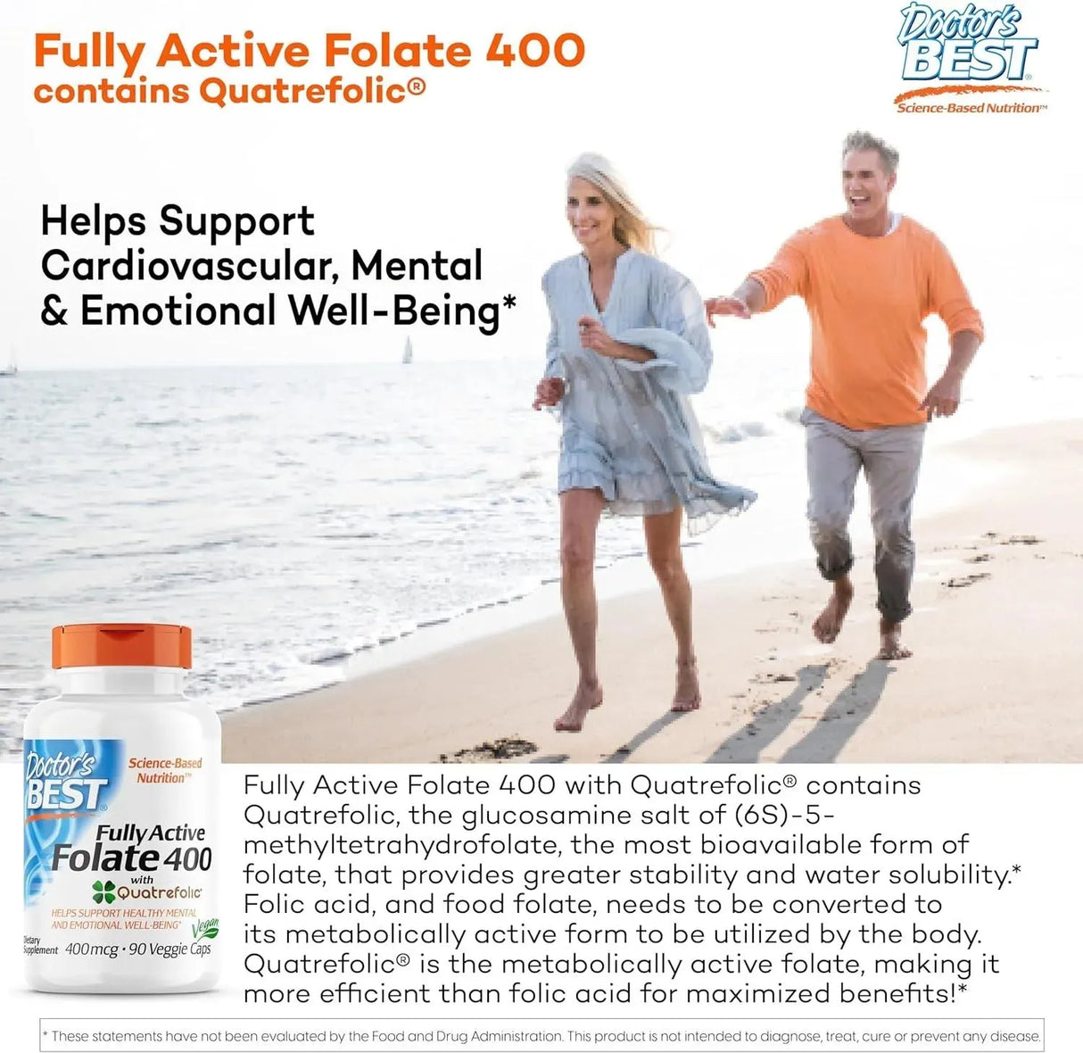 DOCTOR'S BEST - Doctor's Best Fully Active Folate with Quatrefolic 90 Capsulas - The Red Vitamin MX - Suplementos Alimenticios - {{ shop.shopifyCountryName }}