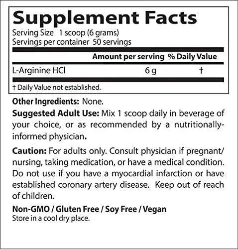 DOCTOR'S BEST - Doctor's Best L-arginine HCL Powder 300Gr. - The Red Vitamin MX - Suplementos Alimenticios - {{ shop.shopifyCountryName }}