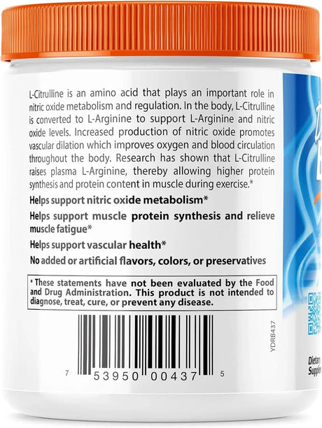 DOCTOR'S BEST - Doctor's Best L-Citrulline Powder 200Gr. - The Red Vitamin MX - Suplementos Alimenticios - {{ shop.shopifyCountryName }}