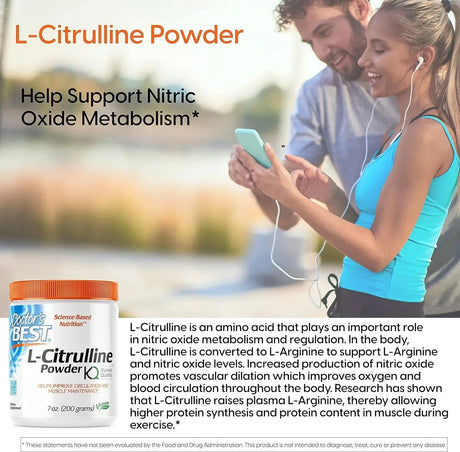DOCTOR'S BEST - Doctor's Best L-Citrulline Powder 200Gr. - The Red Vitamin MX - Suplementos Alimenticios - {{ shop.shopifyCountryName }}